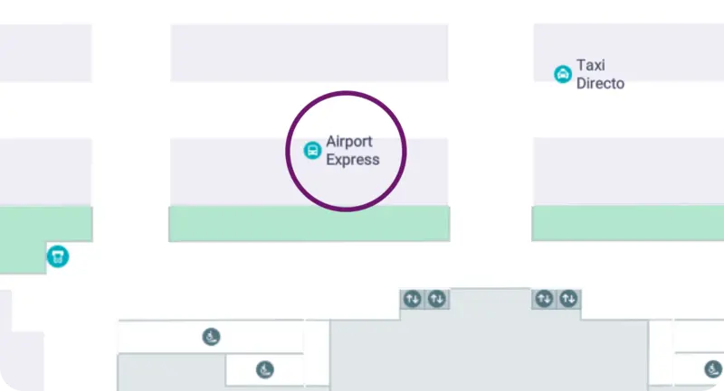 ubicación del módulo de airport express