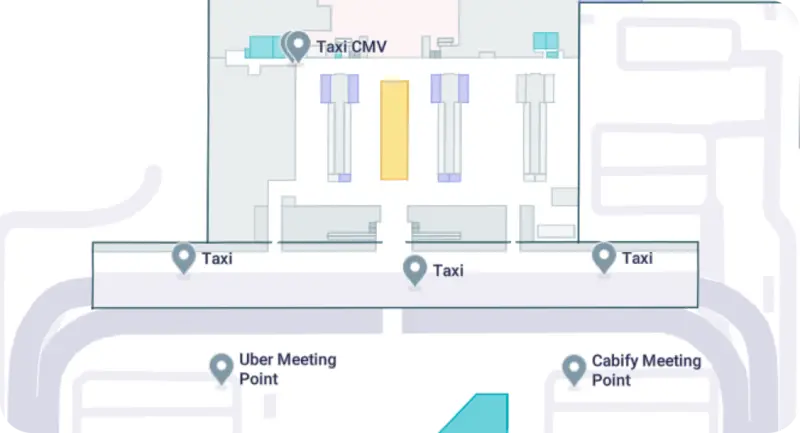 taxi en el aeropuerto